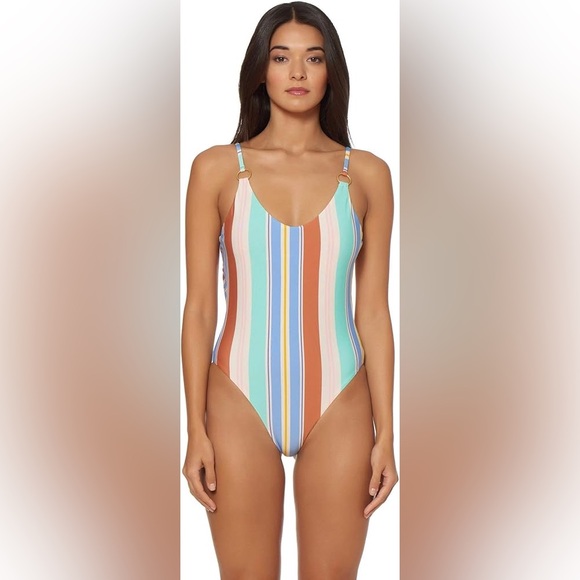 Dolce Vita Women's Strappy Ring One Piece Swimsuit